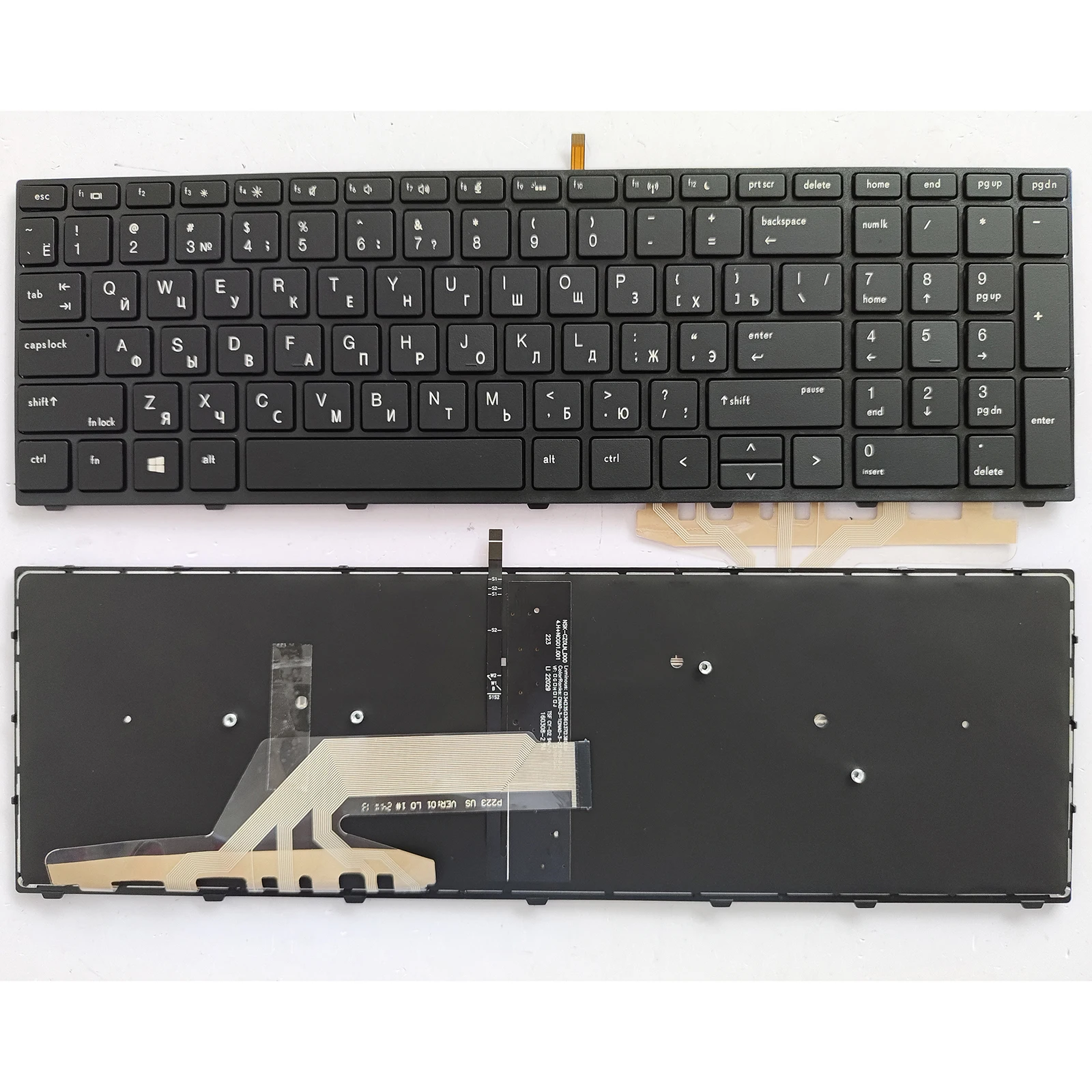 RU Layout for HP Probook 450 G5 455 G5 470 G5 L01027-001  Laptop Keyboard
