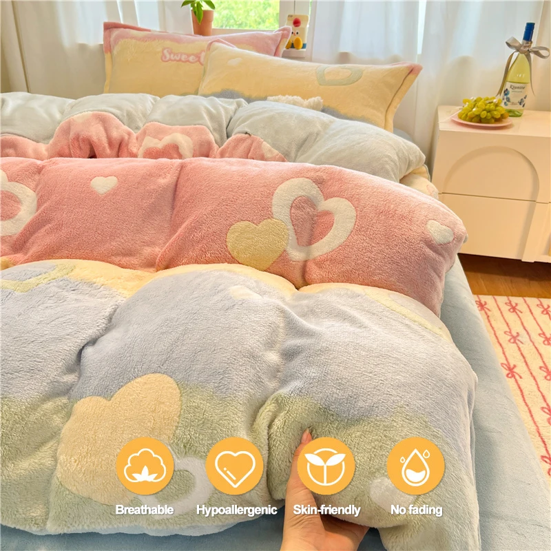 

Premium Flannel Duvet Cover 1Piece- Ultra Soft, Warm, Breathable Bedding for Winter, Easy Care, Comfort Sleep Essentials