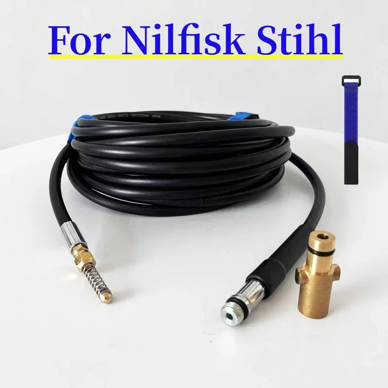 0.5m~40m Sewer Drain Water Cleaning Hose Pipe Cleaner Kit  For Nilfisk Stihl Pressure Washers Nozzle Car Wash Hose Sewage Pipe