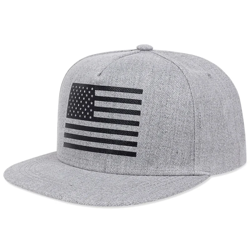 Unisex US Flag Printing Hip-hop Hats Spring Autumn Outdoor Adjustable Casual Baseball Caps Sunscreen Hat