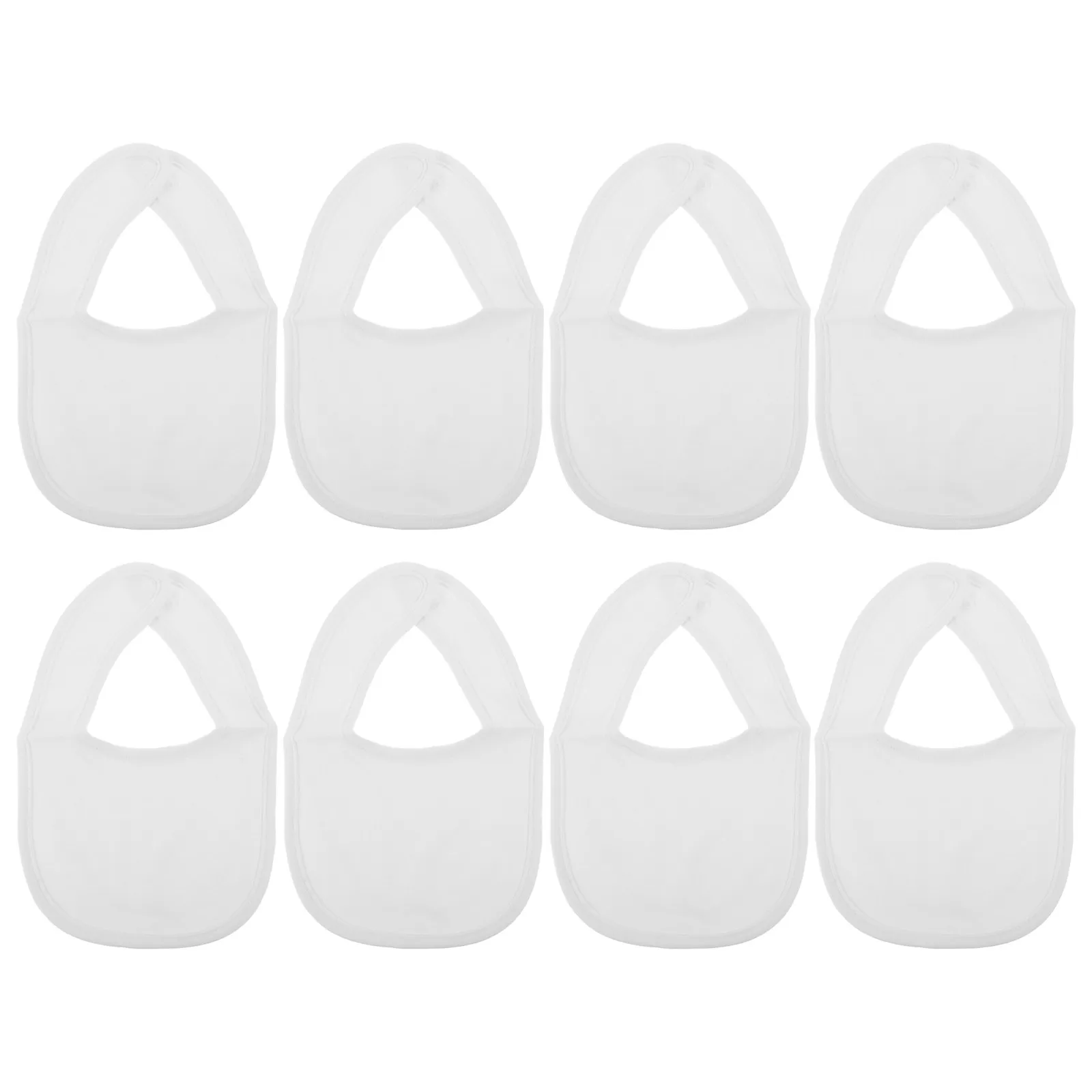

8Pcs Baby Bibs Cotton Double-Layer Drooling Teething Eating Infant Toddler Absorbent Unisex Drool Protection Baby Bibs
