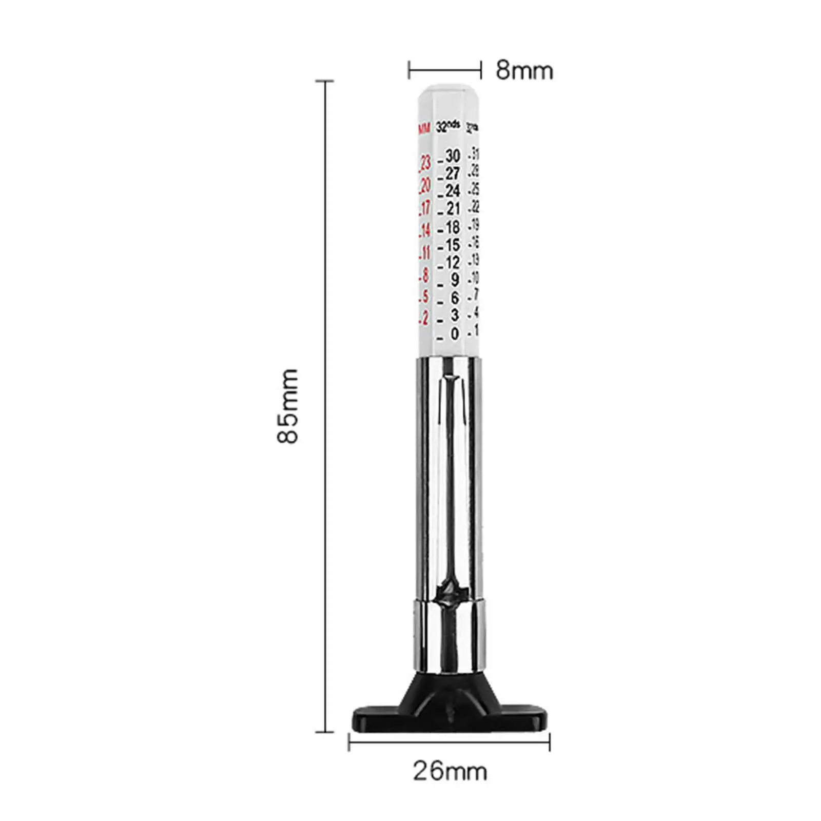 Tire Tread Depth Gauge Tyre Tread Depth Gauge Accurate Tire Tread Depth Measurement Tool Color Coded for Most Car Models