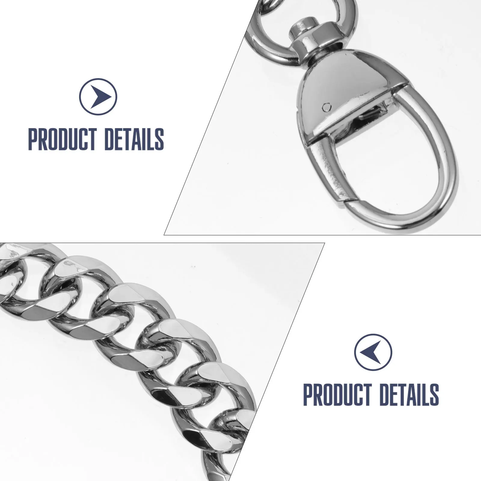 

Polished Fashion Handbag Chain Aluminum Alloy Replacement Strap for Cross Body Clutch Purse Shoulder Bags Handbag Chain