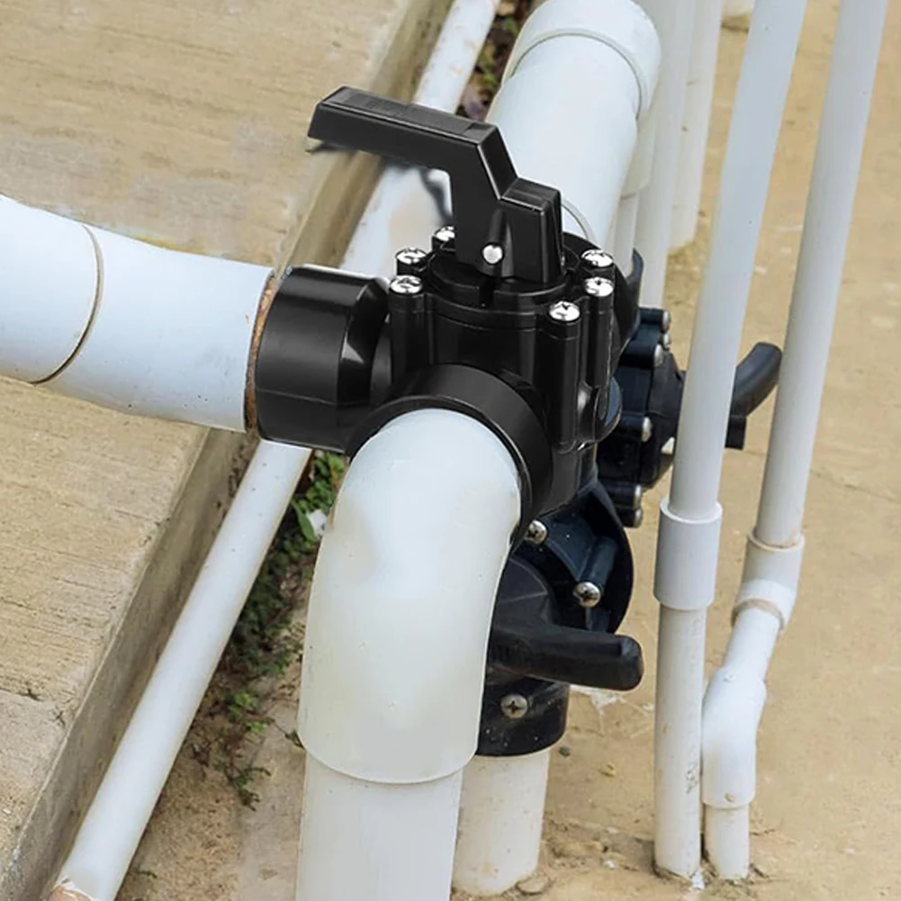 3 Way Swimming Pool Bypass Set Reliable and Adjustable Diverter Valve with Stop Function Hose Conversion Kit for Replacement