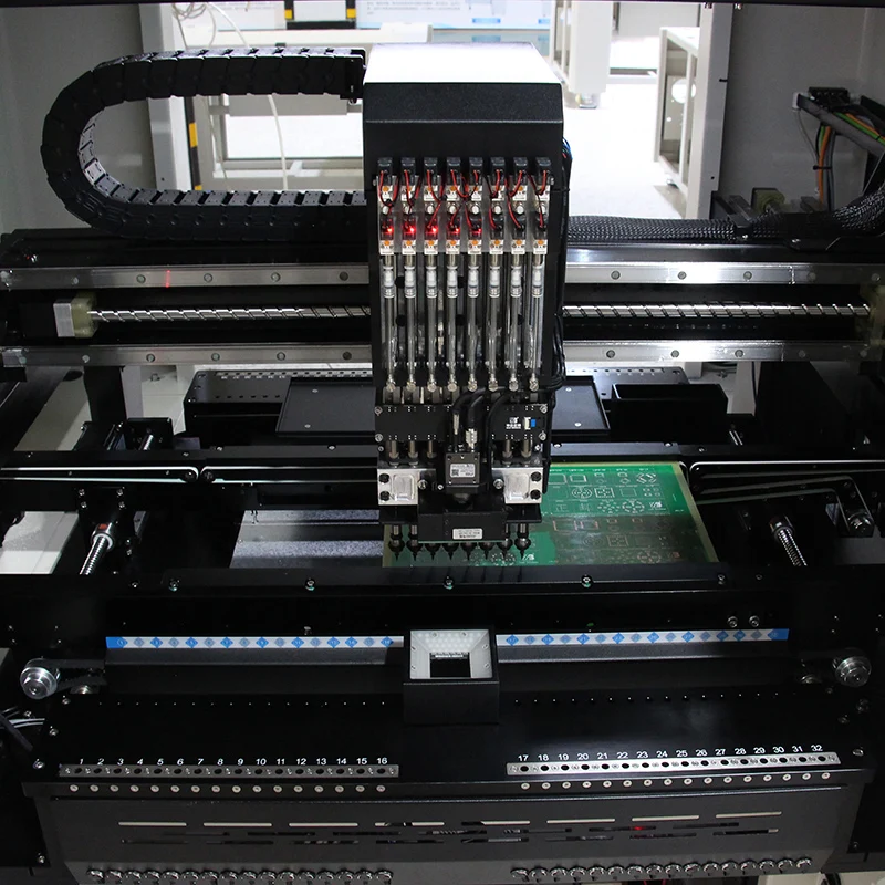 Máquina de recogida y colocación de Smd, totalmente automática, WS-8Y, línea de producción de Smt, Pcb, LED, máquina de ensamblaje de colocación de recogida