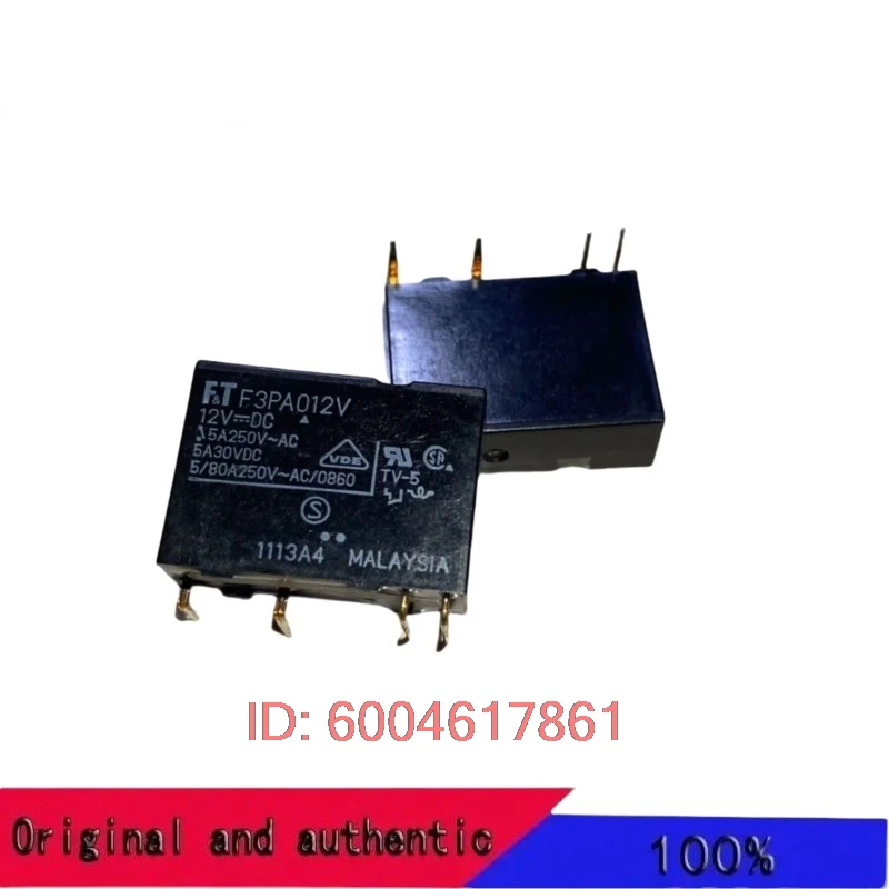 2PCS F3PA012V F3PA005V New Original Relay FTR-F3PA012V 12V 5A 4PIN 12VDC FTR-F3PA005V 5V 5VDC