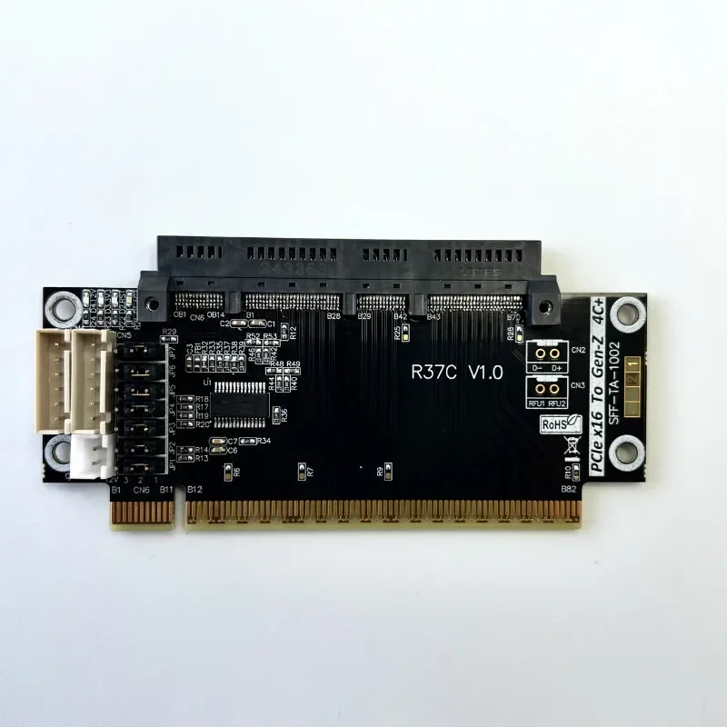 ADT PCIe 5.0 X16 to Gen-Z 4C+/SFF-TA-1002 EDSFF Server Adapter Card EDSFF 4C+ Raised Test Protection Card Gen5 PCI-E 5.0 512Gbps