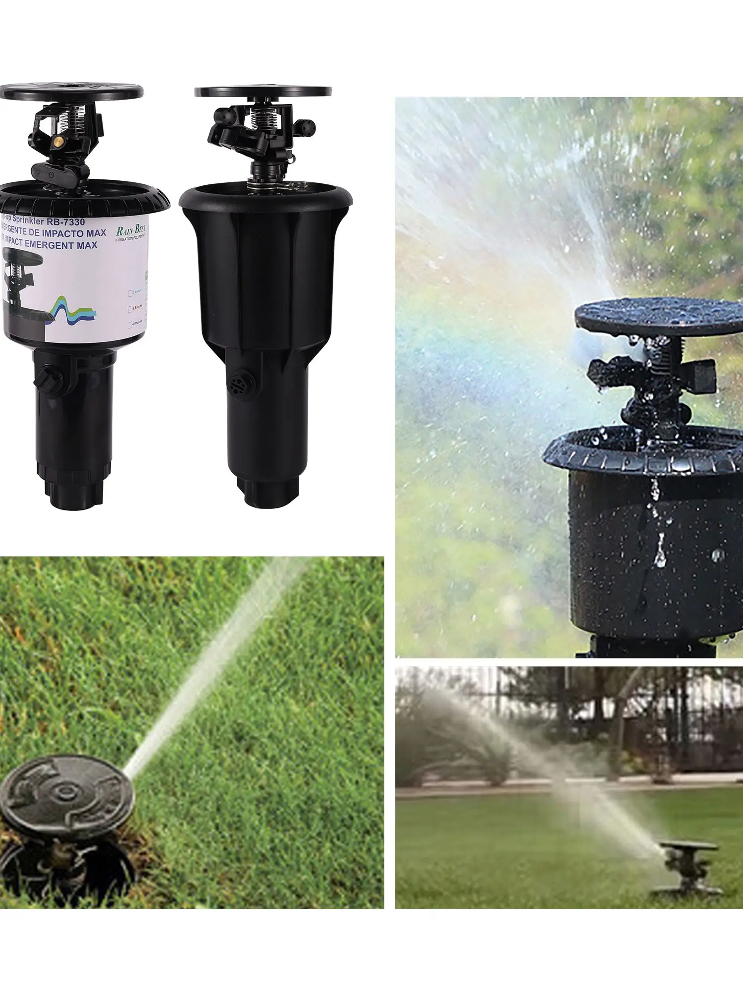 1/2" 3/4" Pulse Pop-Up Impact Sprinklerkopf, verstellbarer Rocker, rotierender vergrabener Sprinkler, flache Ackerland-Automatikbewässerung – Detail 1