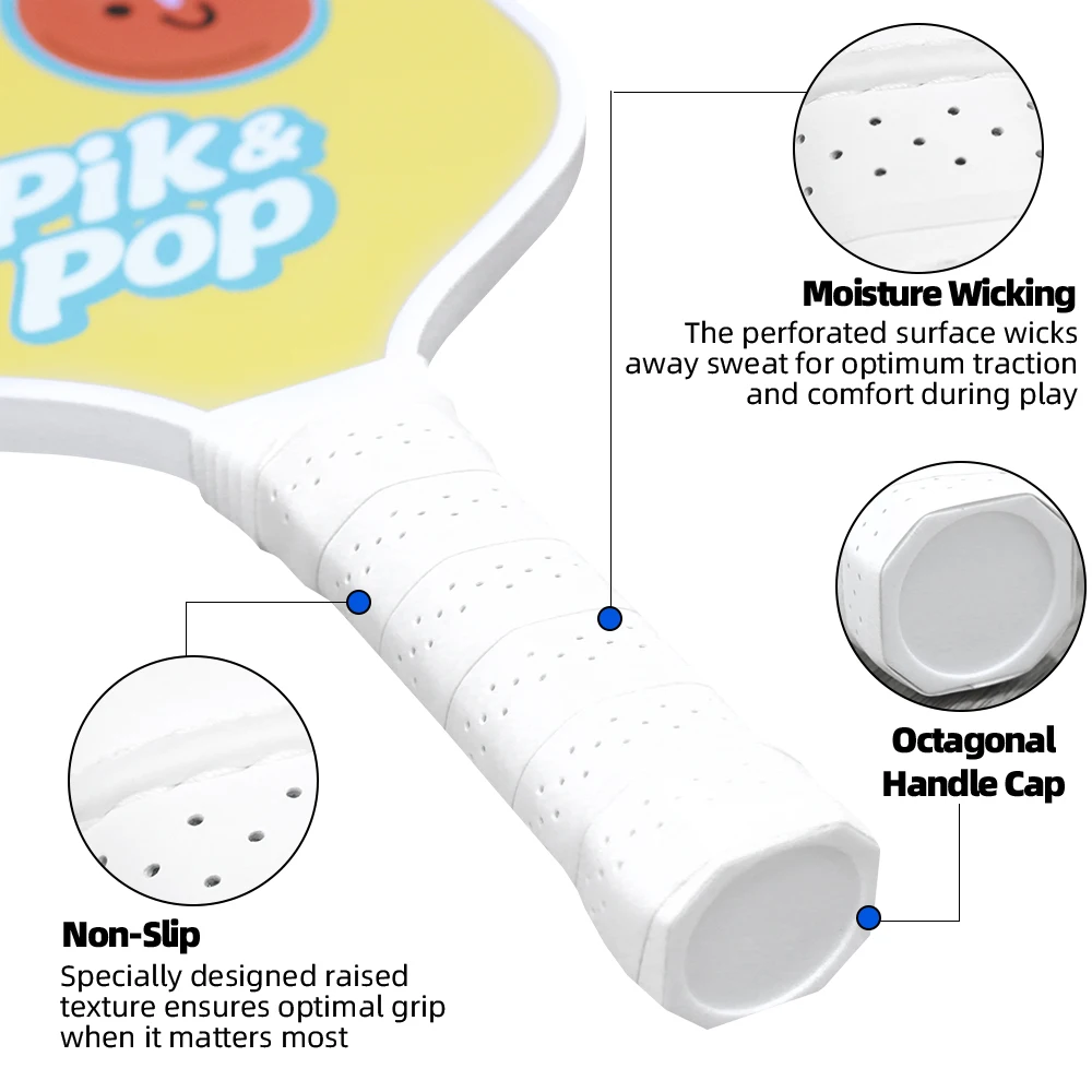 

2-Player Pickleball Set 2 Premium Fiberglass Paddles, Polypropylene Honeycomb for Control & Power, Includes Carry Bag & Grip Ta