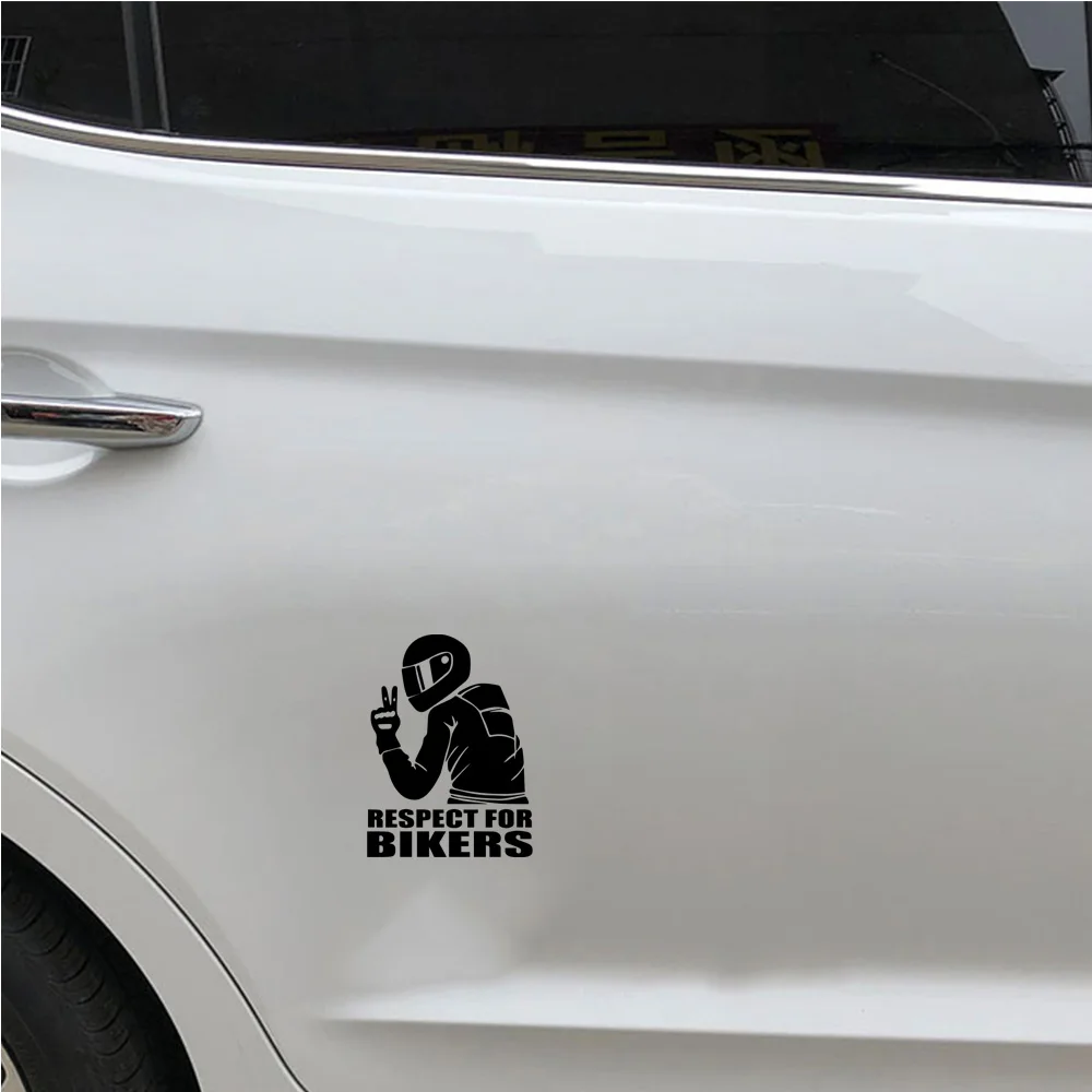 RESPECT FOR BIKERS Auto Sticker Reflective Decoration  Stickers And Decal Car-Styling Exterior Accessories