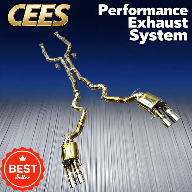 

CEES Catback Exhaust Pipes for BMW M5/M6 F06/F10/F12/F13 4.4TT 2012-2016 Racing Exhaust Pipe Muffler with Valve Exhaust Upgrade