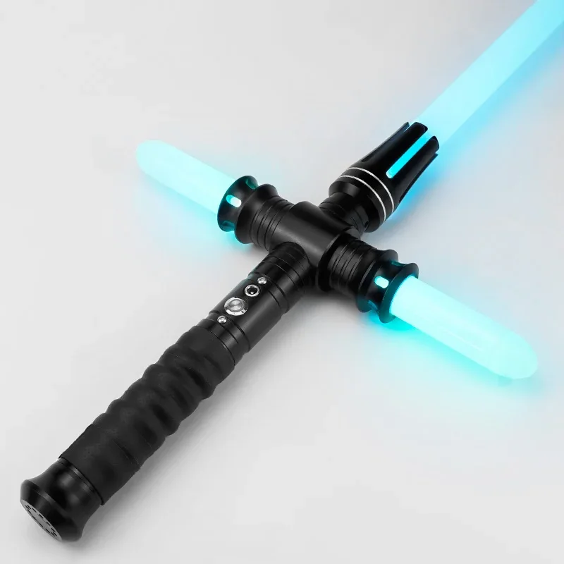 

Cross shape Metal Aluminum handle Lightsabers RGB/Pixel Smoothly wields 25 fonts multiple percussion effects FX Duel