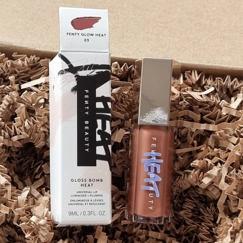 Moda Fenty belleza esmalte de labios humedecer brillo brillo labio regordete maquillaje para principiantes lápiz labial líquido cosméticos de maquillaje femenino