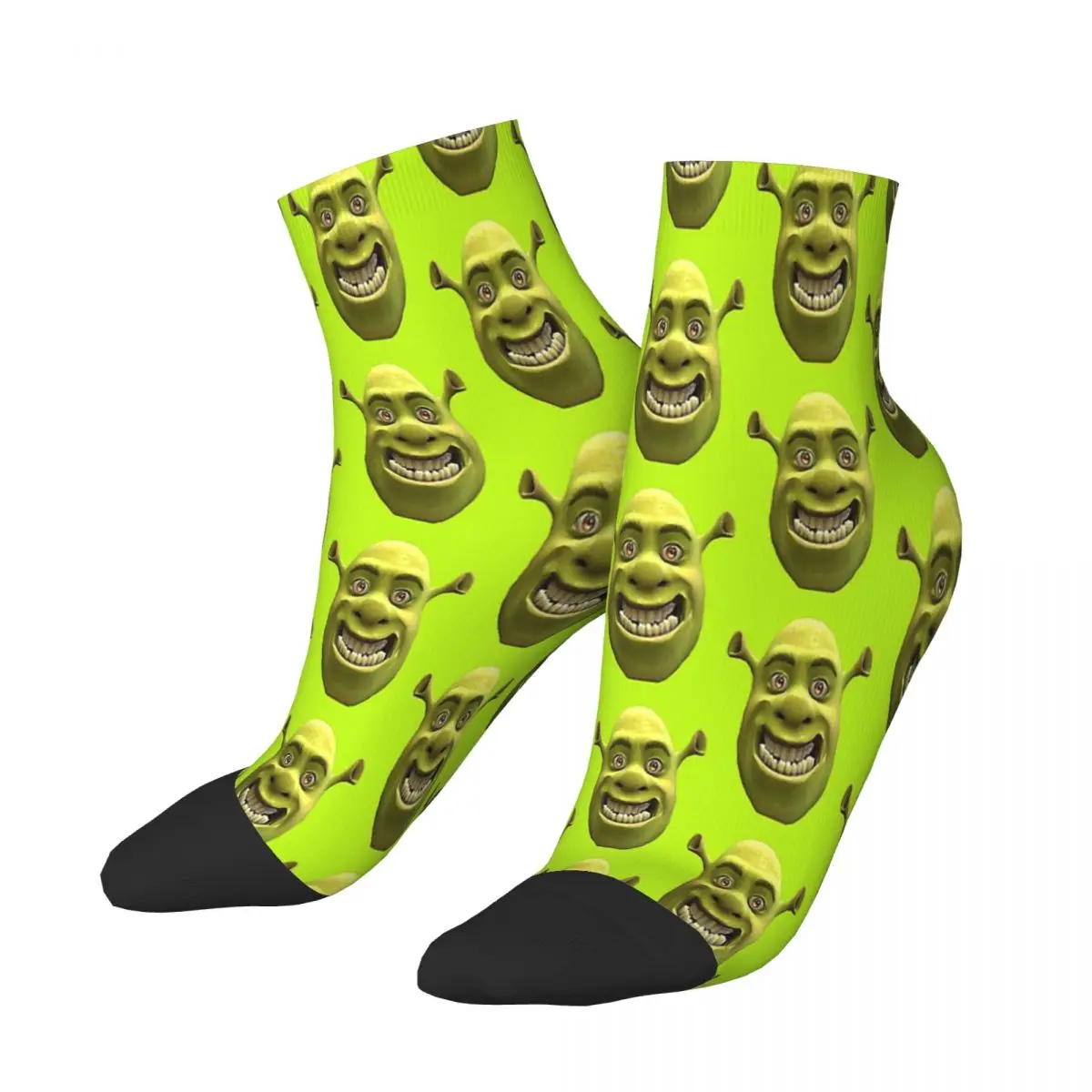 Pun Shrek Green Schreck Comedy Film Ankle Socks Male Mens Women Summer Stockings Harajuku