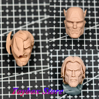1/12 Anime Brzrkr Eternal Warrior Captain American Super Hero Ultron Villain White Model Head Sculpt For 6\