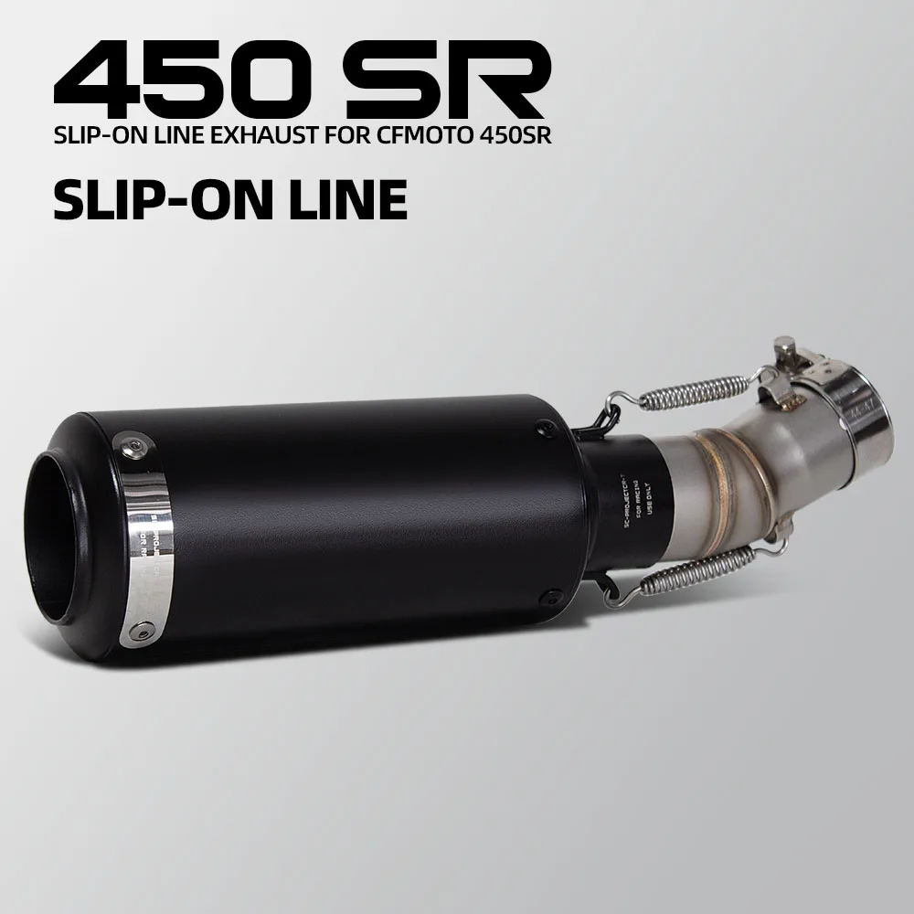 For CF Moto 450SR SR450 450 SR Hight Quality Motorbike Escape Exhaust Pipe Kit Slip on Line Racing Muffler
