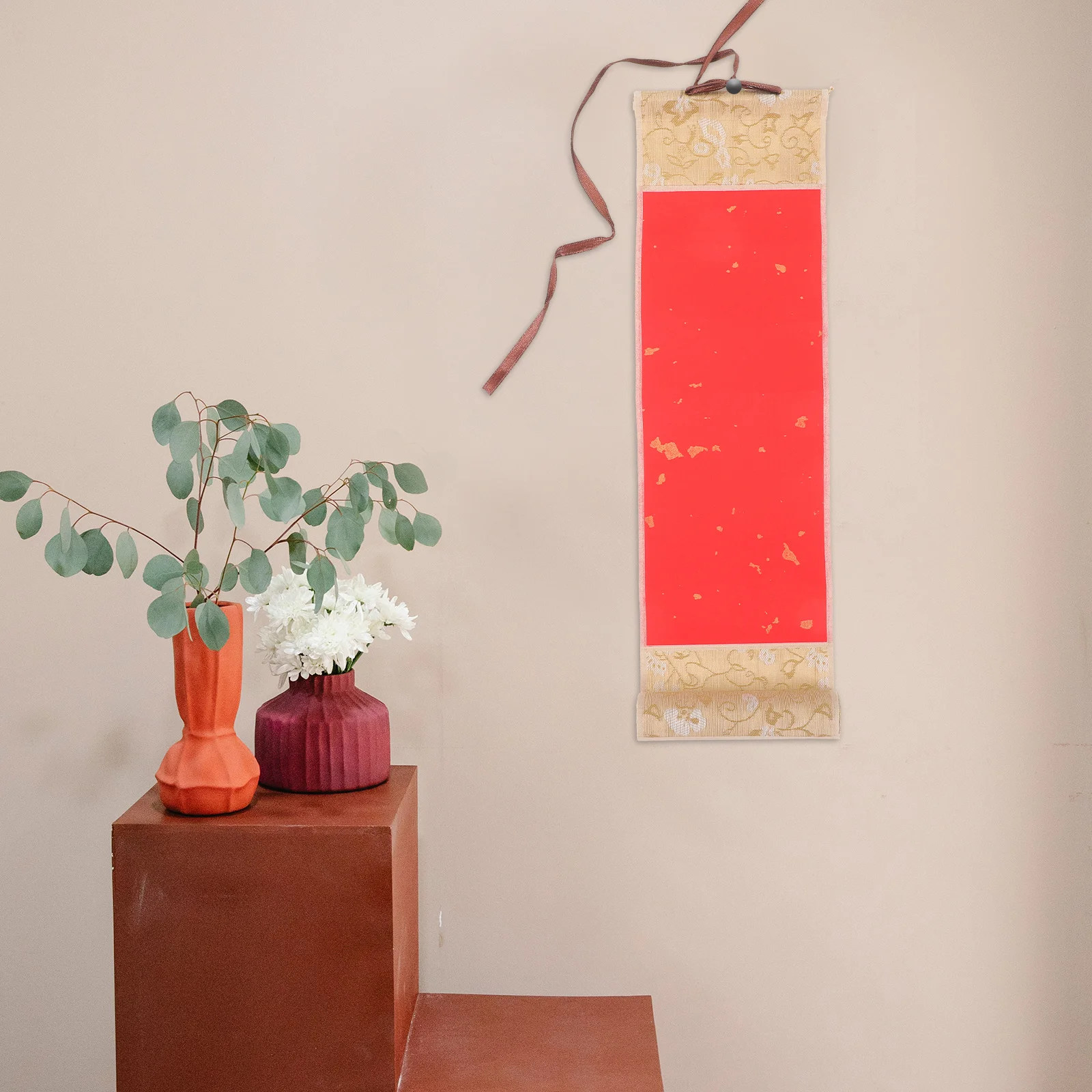 

Blank Hanging Scroll Durable Xuan Paper Calligraphy Scroll Portable Chinese Painting Paper Calligraphy Art Display
