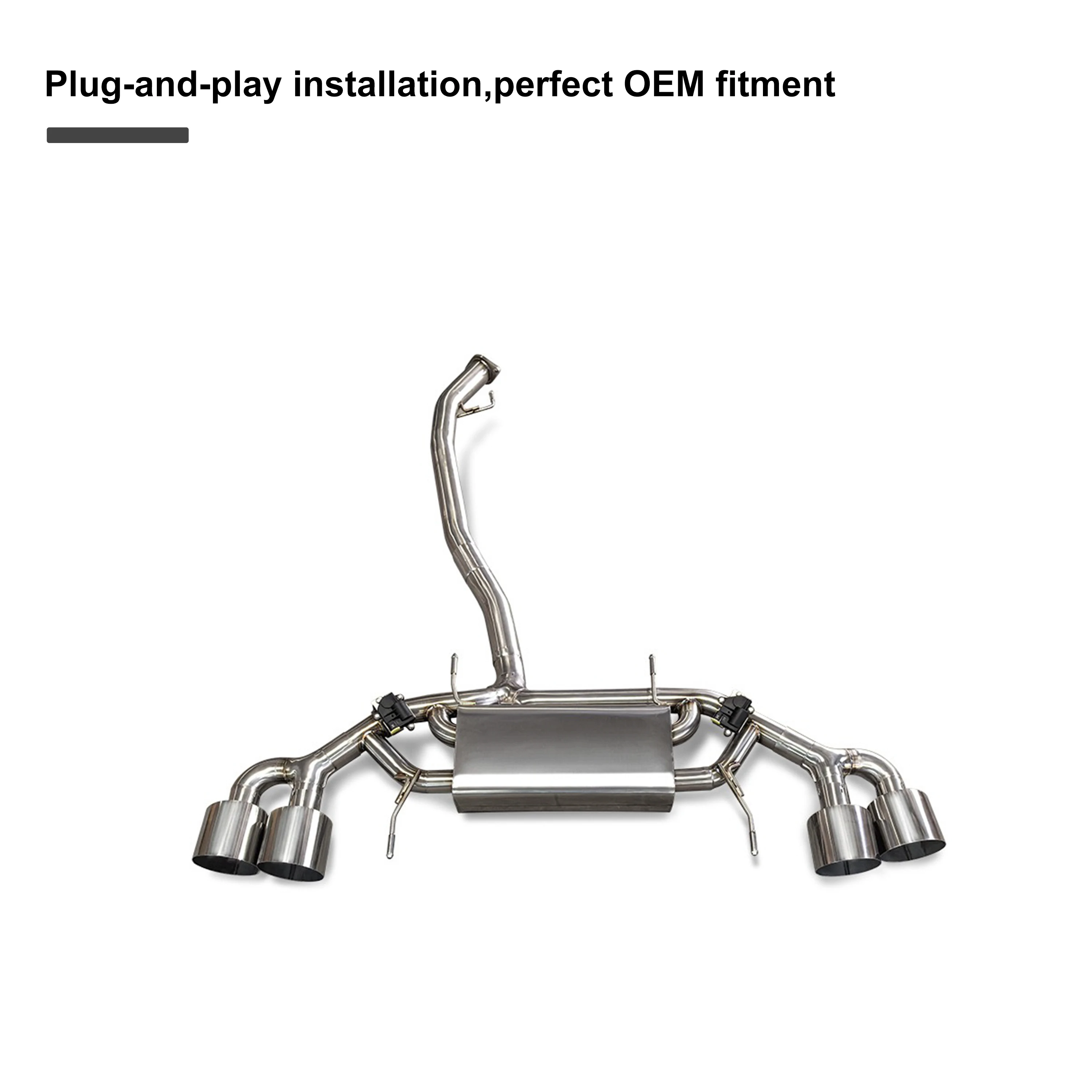 بيع PRO Nissan Sonny GTR R35 V6 3.8T مخصص منتصف الذيل صمام انفجارات العادم-معدلة ماسورة التصريف صمام العادم #5