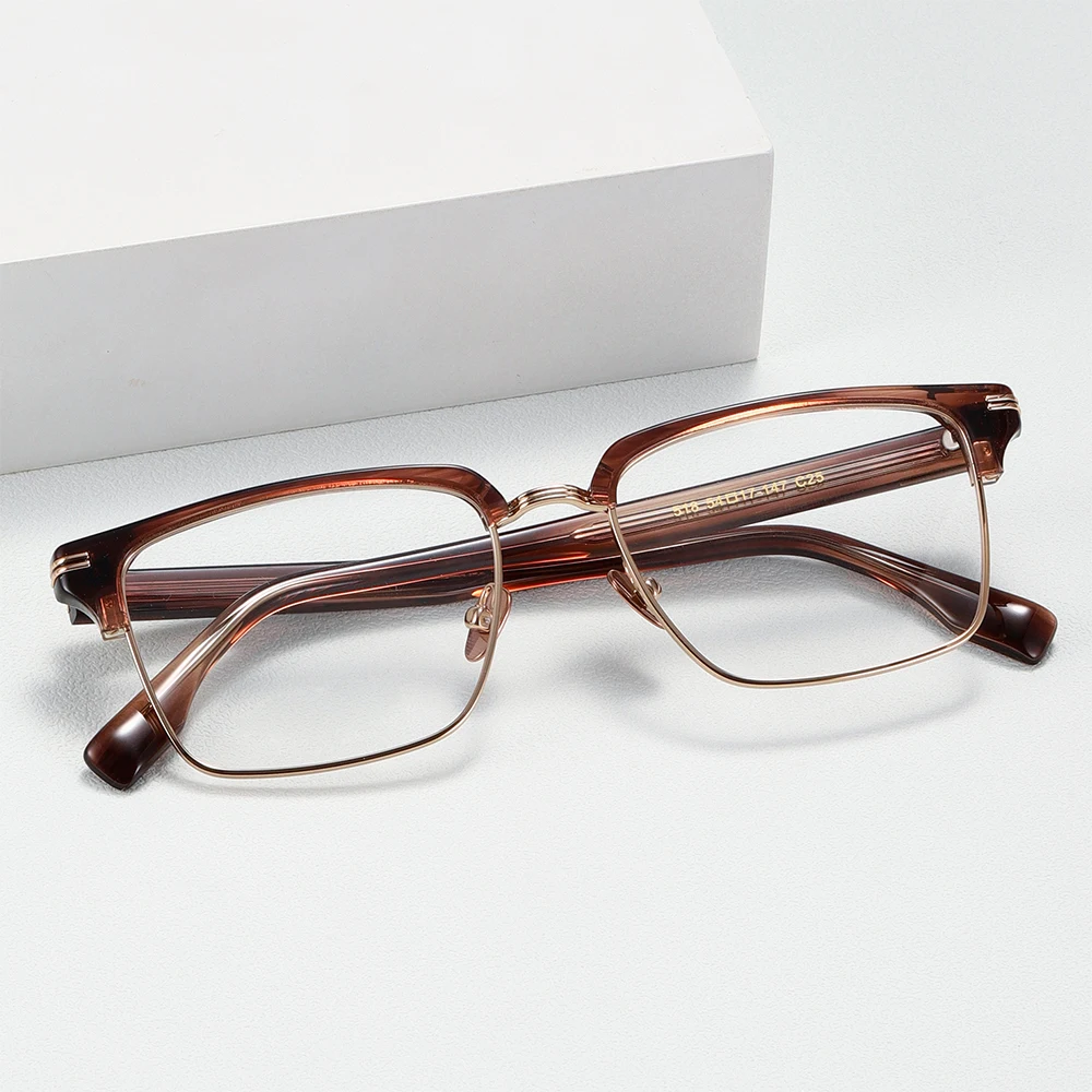 

Japanese Handmade Vintage Retro Unisex Optical Glasses Acetate Rectangle Frame Literary Men Women Glasses Luxury