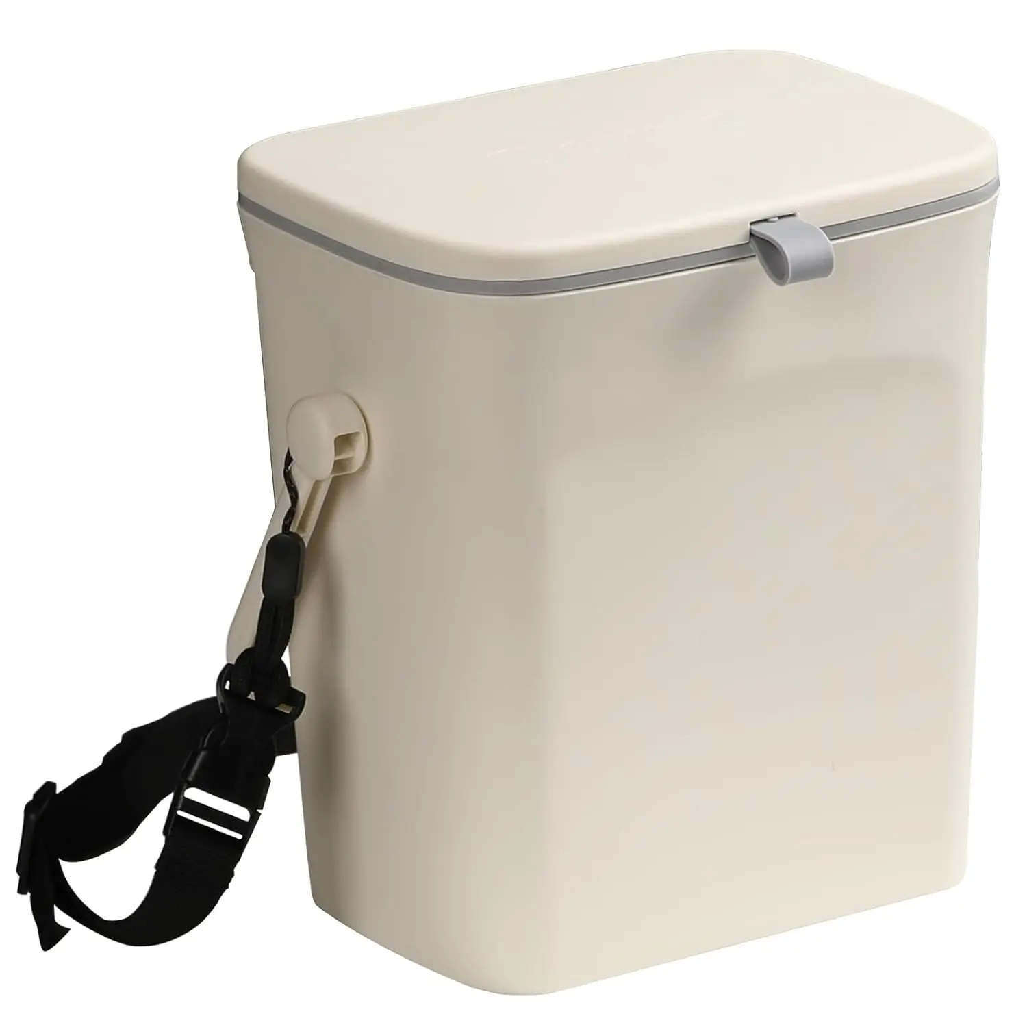 

Leakproof Car Garbage Can with Lid, Sturdy Hanging Trash Bin for Driver & Passenger, Easy to Use for Sedans, SUVs, MPVs & Trucks