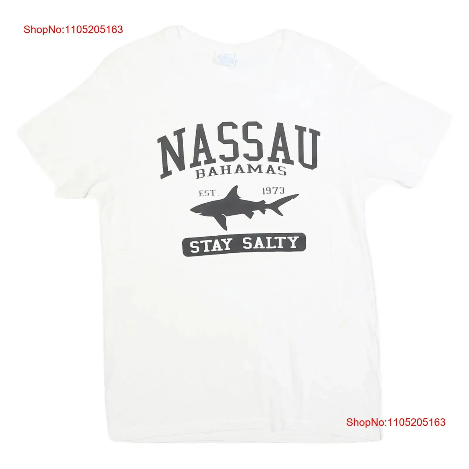 YAZBEK-Camiseta blanca de Nassau Bahamas para hombre, ropa de calle lavada vintage de algodón con cuello redondo, estilo Unisex, transpirable