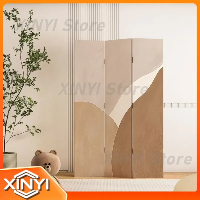 Modern Simple Folding Screen Partition for Living Room Entry Door Blocking Mobile Bedroom Divider Office Entrance Wall Room