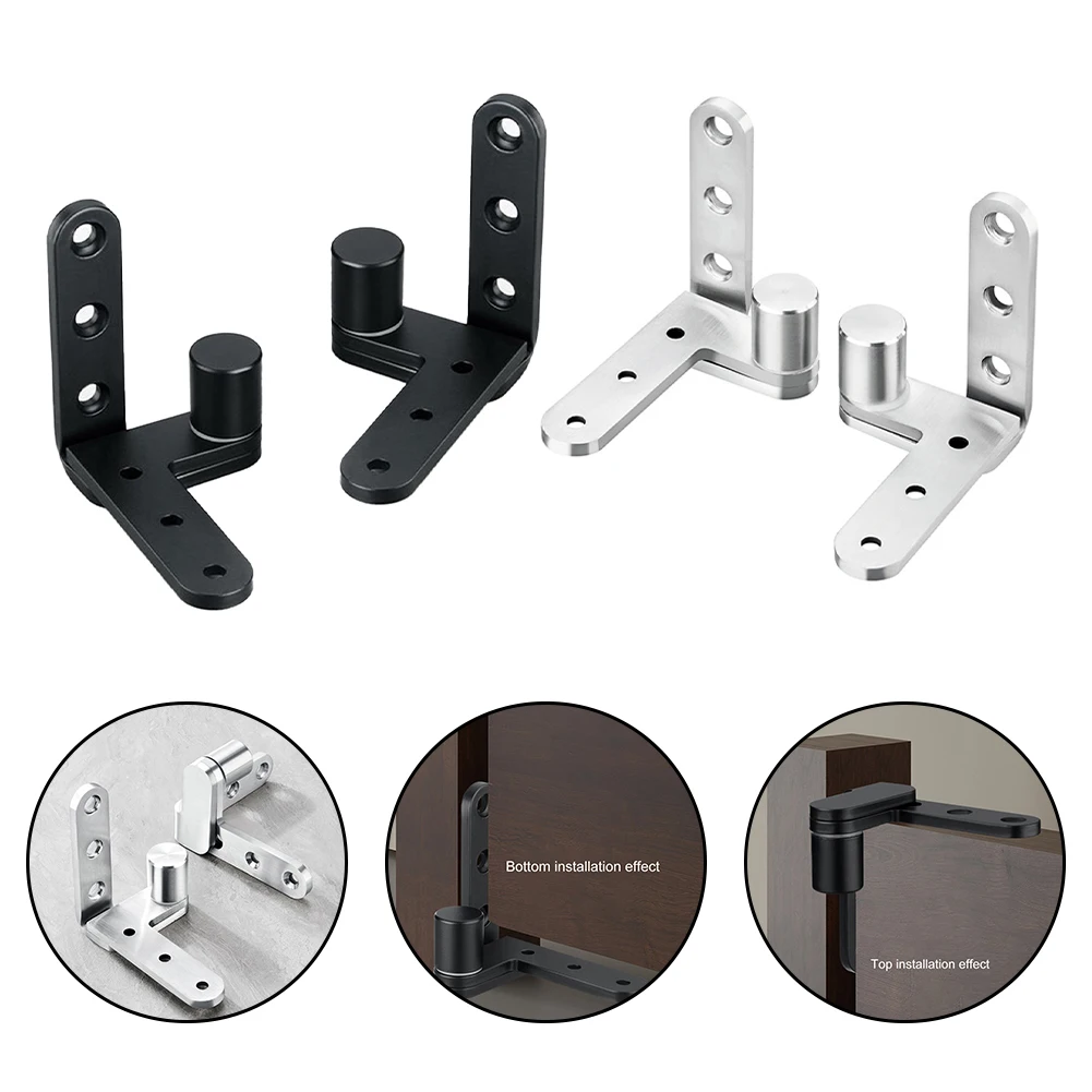 Black Stainless Steel Hinge Precision-cast Material Seamless Appearance Strong Load Bearing Capacity Office Renovation