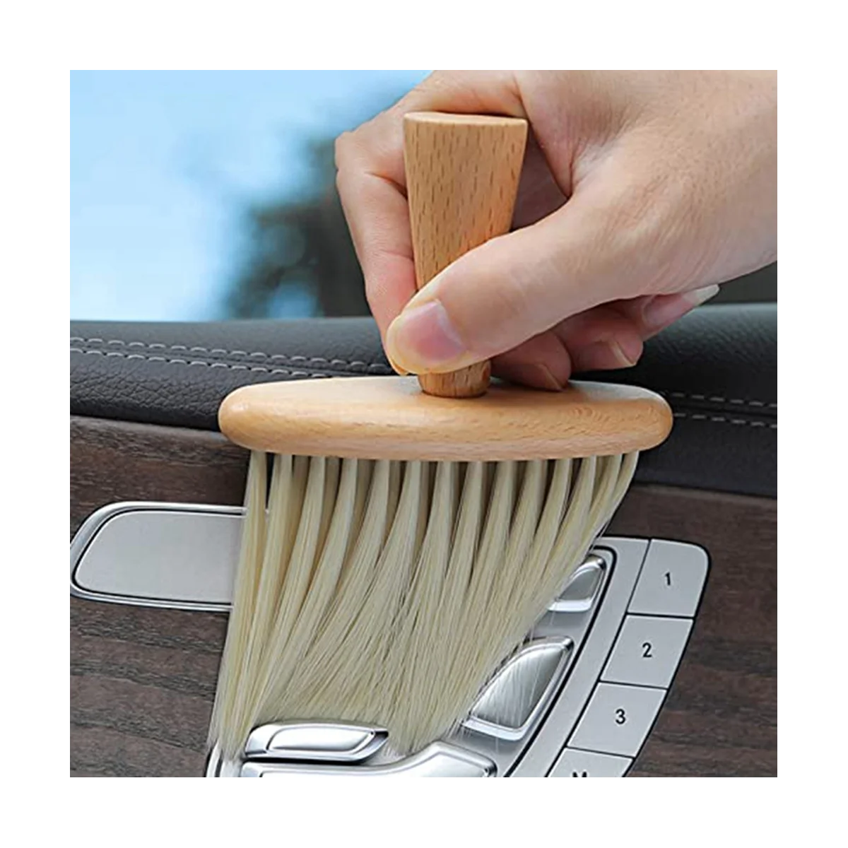 3PC Auto Detaillering Borstel Auto-interieur Reiniging Stofborstel Diepe Reiniging Toetsenborden Laptop Bank Afstoffen Borstel-HEM