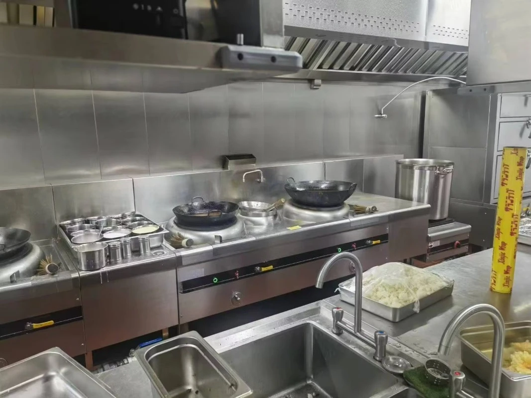 New Condition Commercial Kitchen Stainless Steel Restaurant Equipment Electric Gas Powered Hotel Design Catering Solutions