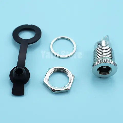 1 pezzo 5.5*2.1/2.5mm/3.5*1.3mm presa di ricarica in metallo ad alta corrente presa femmina tutta in rame DC099 presa di corrente DC