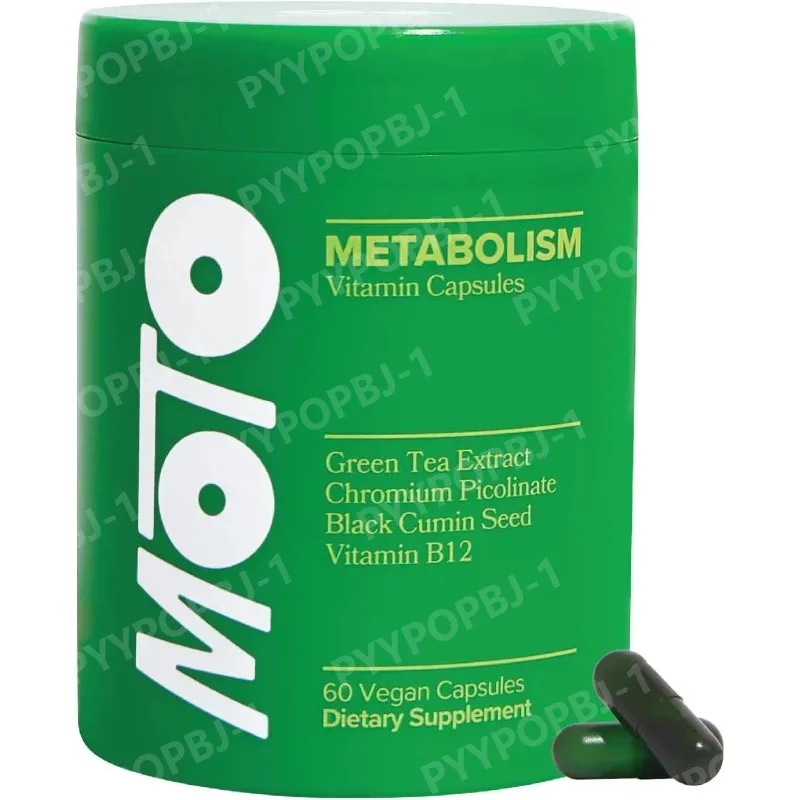 

Moto Women's Metabolism Support Energy Curb Cravings Healthy Metabolism Vegan Capsules