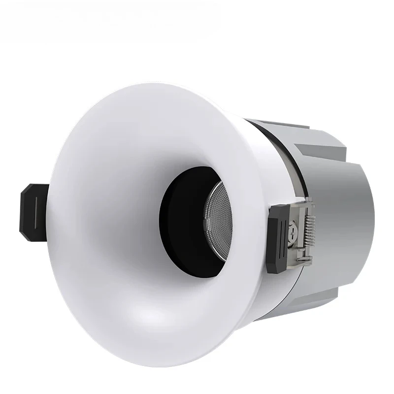 4 Pack  CRI90 LED Spotlight 8W 12W Dimmable Anti-Glare Recessed Downlight Aluminum Indoor Ceiling Lighting for Office Building