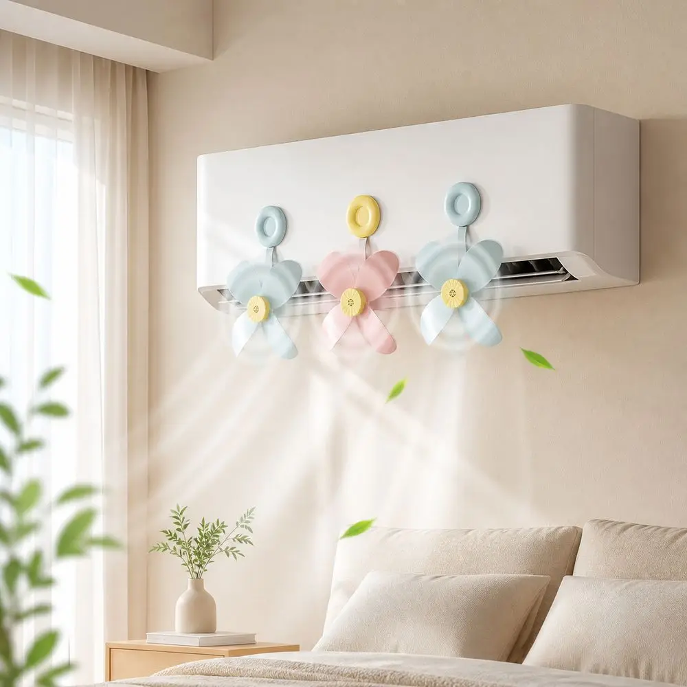 Anti-Direct-Blow Air Conditioner Air Deflector Fan Adjustable Louver Energy Saving Air Conditioner Diversion Fan