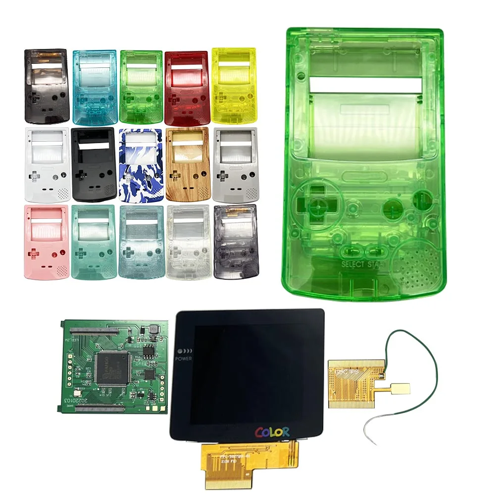 

2.6 Inch Pre-Laminated High Brightness IPS LCD Screen Kits With IPS Housing For GameBoy Color GBC Dot to Dot Display LCD Screen