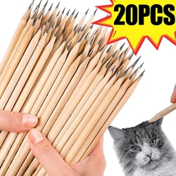 20/1PCS Wood Pencil HB Black Hexagonal Non-toxic Painting Writing Standard Pencil Student Stationery Office School Supplies