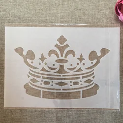 A4 29cm Crown DIY Layering Stencils Wall Painting Scrapbook Coloring Embossing Album Decorative Template