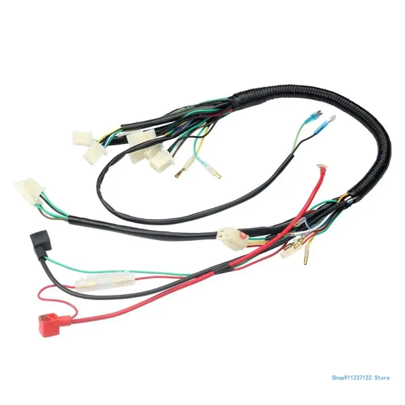 Full Electric StartEngine Wiring Harness for 50cc 70cc 90cc 110cc 125cc Bike ATV Dirt Bikes Stators