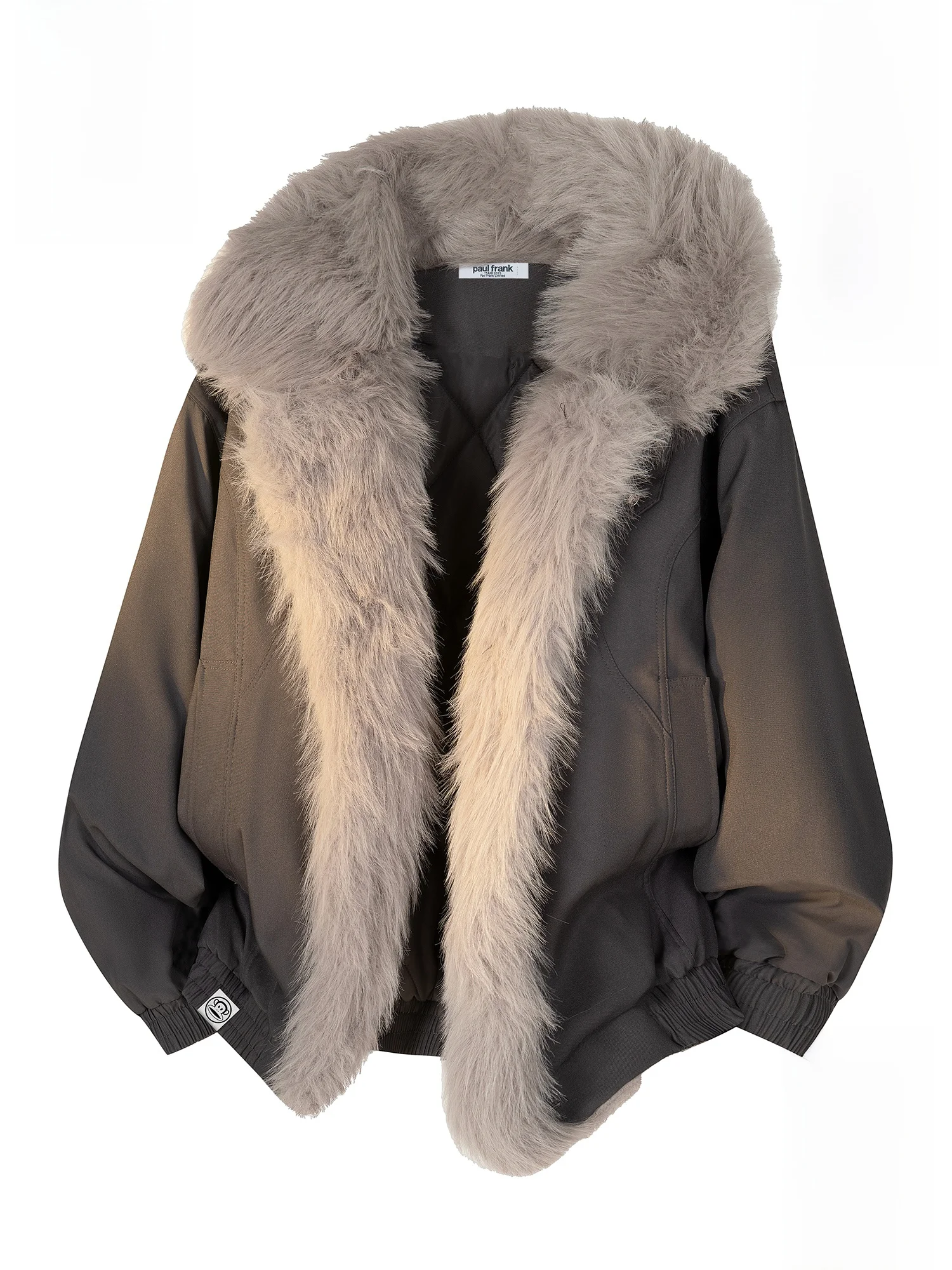 

PaulFrank Winter Thiened Cotton Jaet Men's Loose Fit Warm Coat Youth Sle Polyester Fabric Long Sve Casual Outerwear