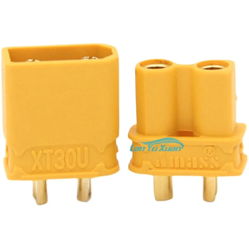 

10Pairs AMASS XT30U Plug 2mm Gold Plated Low Resistance Connector XT30 Upgrade