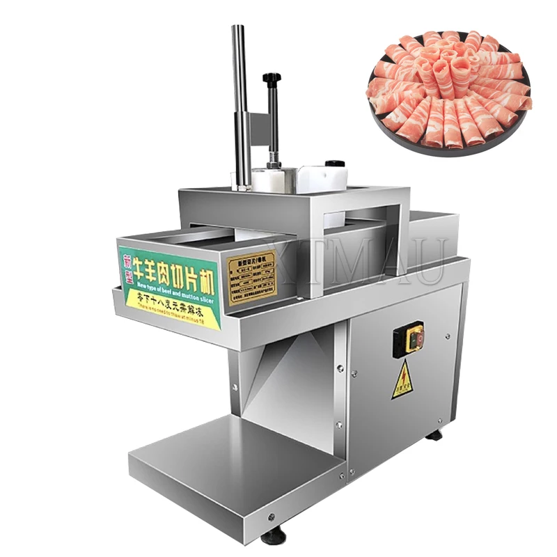 

Meat Cutter Automatic Lamb Cutting Machine Beef And Mutton Rolls Slicer Machine Kitchen Tools Electric Meat Slicer