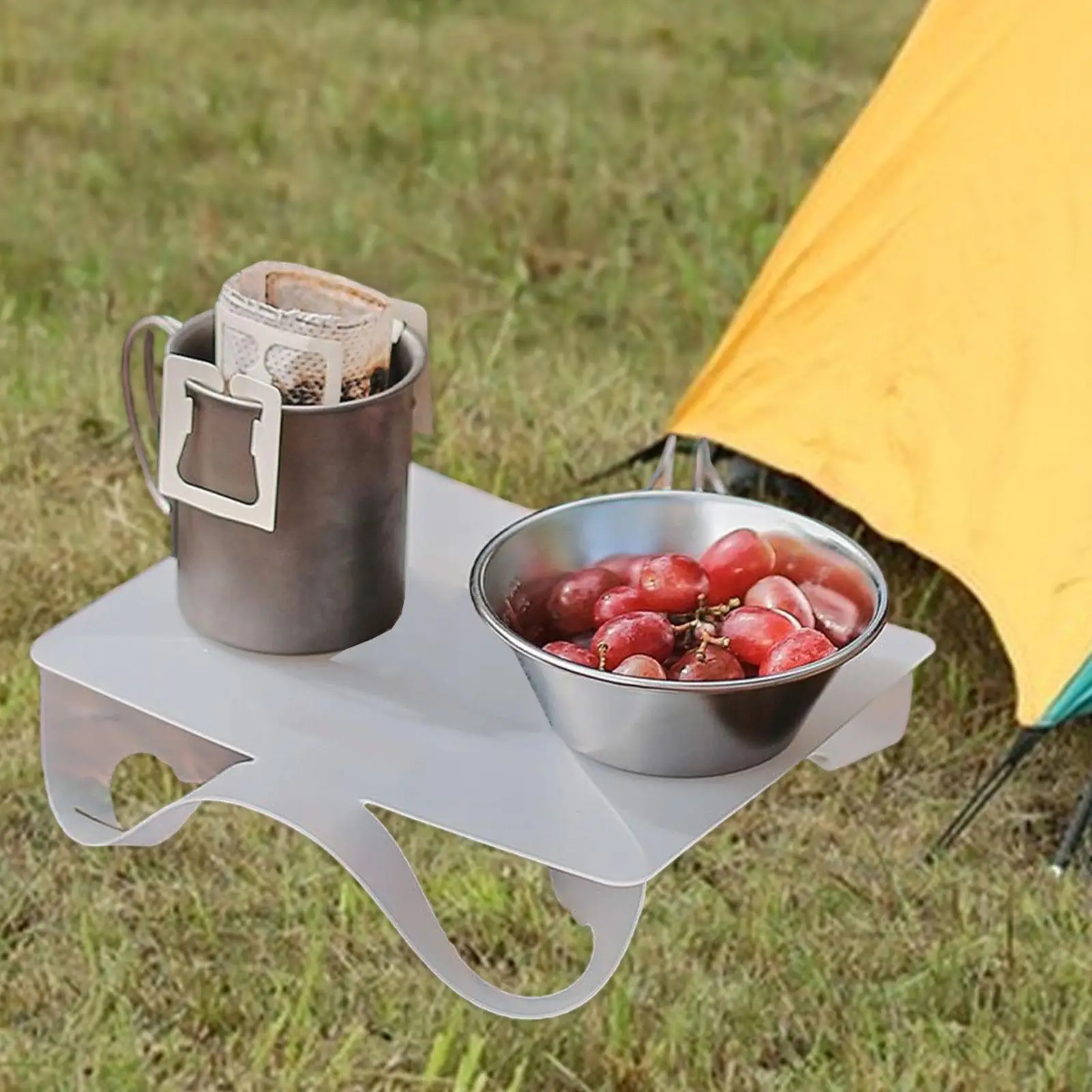 Folding Table Light PP Board High Temperature Resistant Simple Foldable Lightweight Cutting Board for Camp Hiking Beach Yard