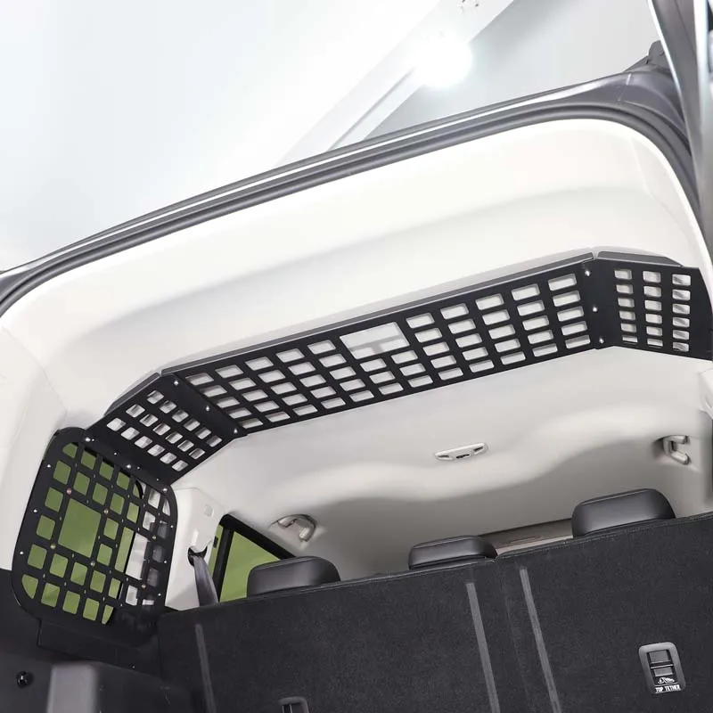 سبائك الألومنيوم الأسود ل Haval H9 2024 + رف سقف صندوق السيارة تخزين الرف ملحقات التعديل الداخلي للسيارة #4