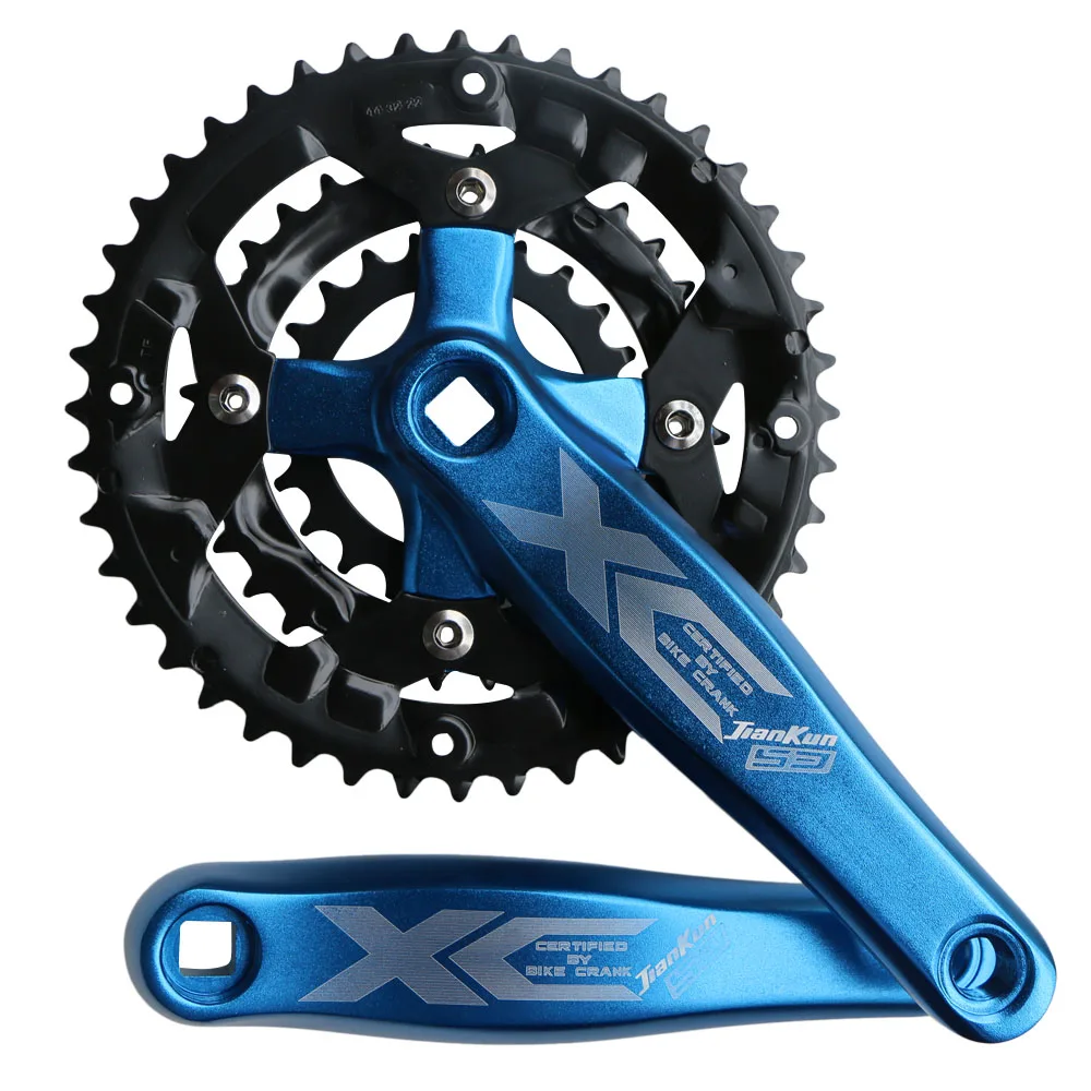 MTB Bicycle Crankset 22T 32T 44T refitting disc compatible 9-Speed 170mm Crank Arm mountain Bike  Chainring 21S 24S 27-Speed