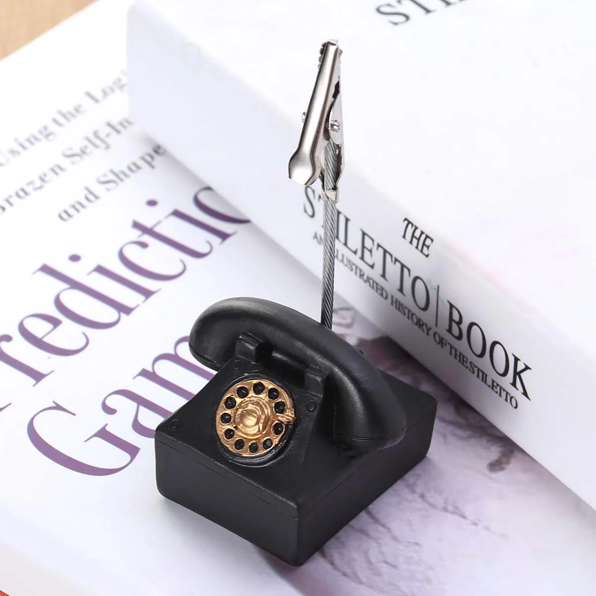 

1Pcs Retro Resin Memo Clip Note Holder Desktop Photo Clamp Message Clip Table Decoration Note Clamp Memo Folder