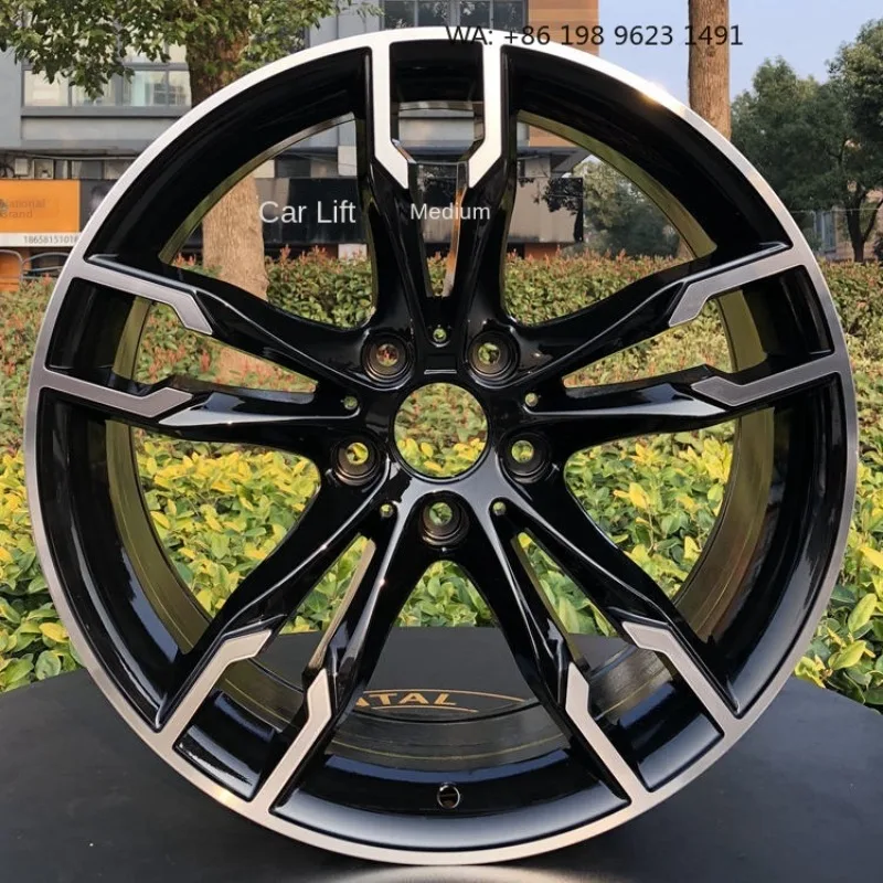 High end customized wheel hub Multiple Inch deep concave forged alloy rims, 5x3 PCD gold polished finish, single piece sporty