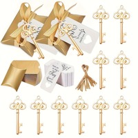 80pcs Key Bottle Opener Favors - Zinc Alloy W/Ribbon Tags for Weddings, Birthdays New Year Celebrations 8cm Bridal Shower Gifts