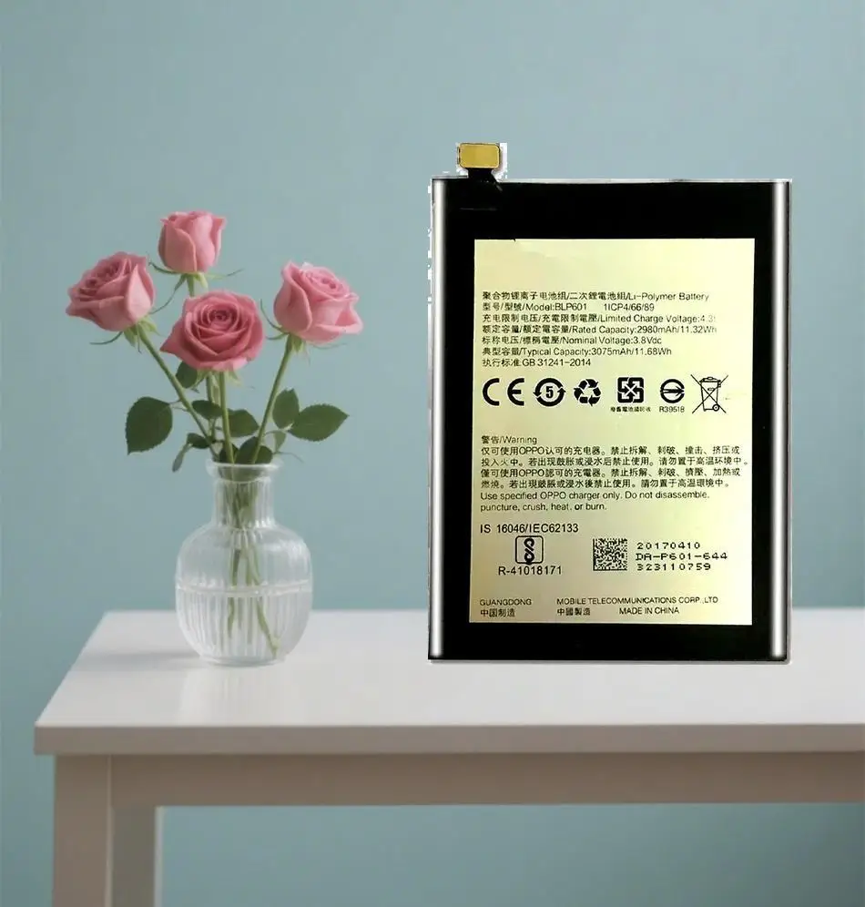 

Прочный аккумулятор мобильного телефона 3075 мАч BLP601 для Oppo A53 A53t Премиум-замена