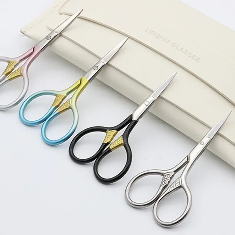 Stainless Steel Sewing Scissors Embroidery Knitting Cross Stitch Shear Tailor Needlework Tool DIY Handcraft Sewing Accessories