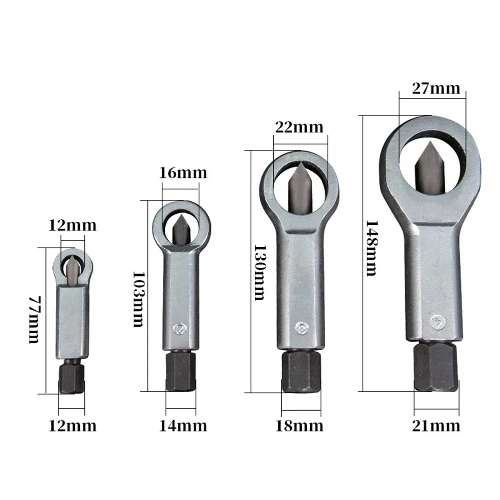 9-27mm Broken Damaged Corroded Stuck Nut Remover Tool Splitter Splitting Portable Manual Remover Extractor