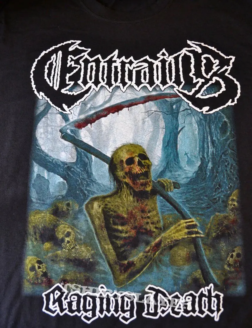 ENTRAILS Raging Death Cotton Classic T shirt All Sizes BO324